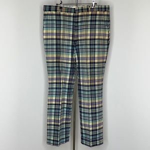 🔹 Patrick James India Madras Plaid Pants